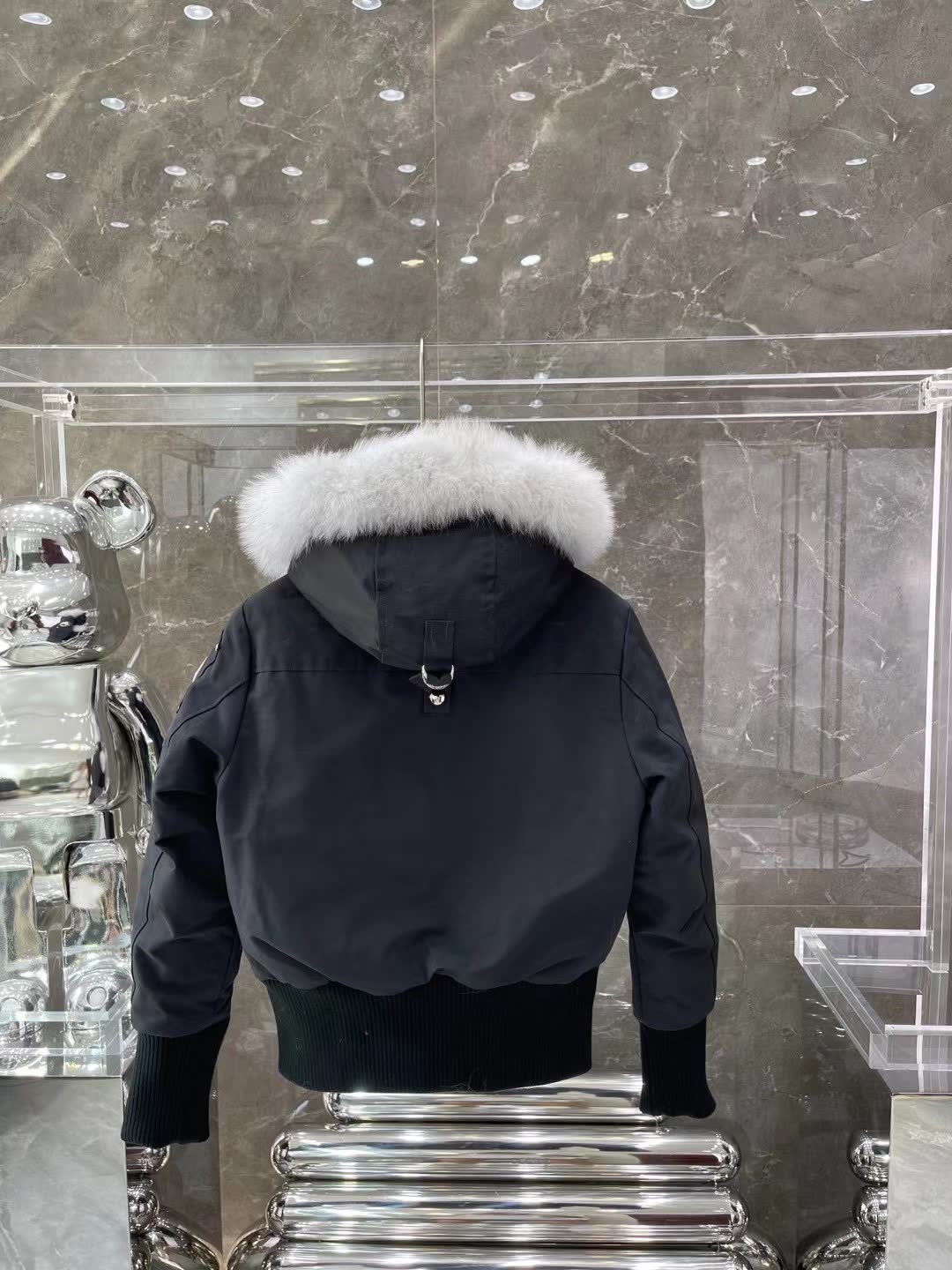 Moose Knuckles Fur-Trim Hooded Bomber Jacket Moose Knuckles Fur-Trim Hooded Bomber Jacket